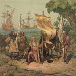 Columbus Landing on Hispaniola. Image retrieved from www.accessgenealogy.com.